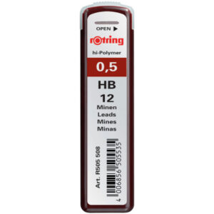 ROTRING   Minen                       HB S0312650  0,5mm                 12 Stück