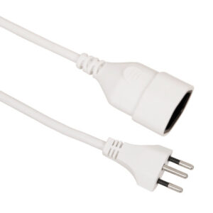 S-ELECTRO Verlängerungskabel 02.900.2W weiss, 2m