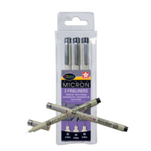 SAKURA    Pigma Micron Set POXSDK3   0,3/0,4/0,5mm          3 Stück