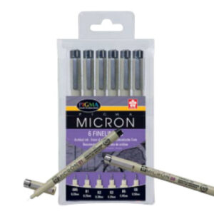 SAKURA    Pigma Micron Set POXSDK6   0.2-0.5mm              6 Stück