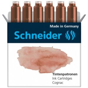 SCHNEIDER Tintenpatronen 166107    cognac                  6 Stk.