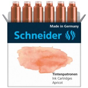 SCHNEIDER Tintenpatronen 166116    apricot                 6 Stk.