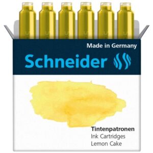 SCHNEIDER Tintenpatronen 166125    lemon cake              6 Stk.