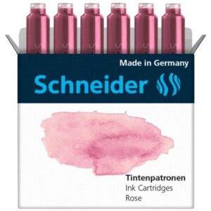 SCHNEIDER Tintenpatronen 166129    rose                    6 Stk.