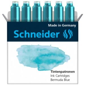 SCHNEIDER Tintenpatronen 166134    bermuda blue            6 Stk.