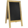 SECURIT   Gehwegtafel m. Holzrahmen SBS-N-135                  131x72.2x72cm – Bild 2