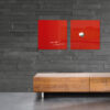 SIGEL     Magnettafel Glas GL114     rot               480x480x15mm – Bild 4