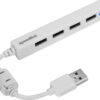 SPEEDLINK SNAPPY USB Slim Hub 2.0 SL140000W 4-port, passive, white – Bild 3