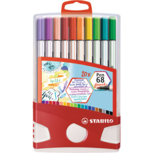 STABILO   Fasermaler Pen 68 Brush 568/20-02 ass. 20 Stück