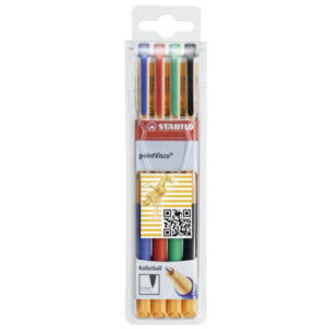 STABILO   pointVisco Gelschreiber  0.5mm 1099/4    4 Farben ass.