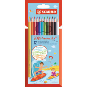STABILO   aquacolor Farb. Kids Design 16126     Etui, Farben ass.     12 Stück