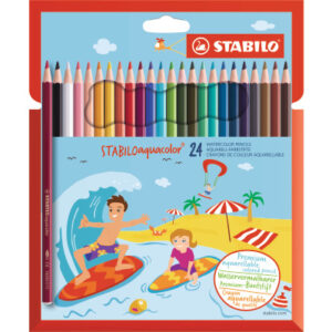 STABILO   aquacolor Farb. Kids Design 16246     Etui, Farben ass.     24 Stück