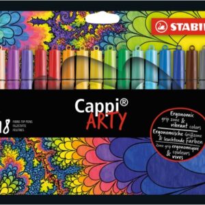 STABILO   Fasermaler Cappi Arty    1.0mm 168/18-1  ass.                  18 Stück