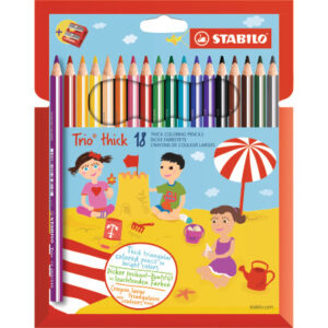 STABILO   Farbstifte Trio 203/218   Etui, m. Spitzer      18 Stück