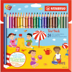 STABILO   Farbstift ergonomisch    4,2mm 203/224   Trio dick,inkl.Spitzer 24 Stk.