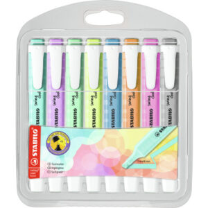 STABILO   Swing Cool Leuchtmarker 275/8-08- Pastell, Etui           8 Stk.