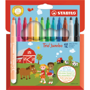 STABILO   Fasermaler Trio Jumbo      3mm 380/12    12 Stück