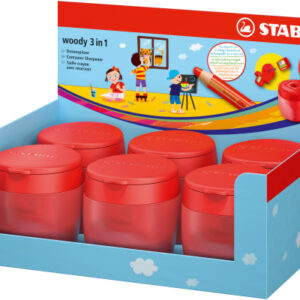 STABILO   Woody Dosenspitzer 4849/01-6 Display                 6 Stk.