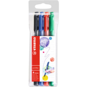 STABILO   Fineliner PointMax       0.8mm 488/4     4 Farben