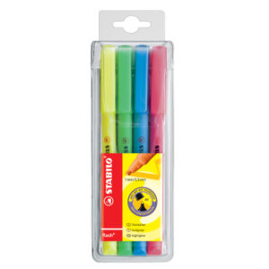 STABILO   Textmarker Flash       1-3,5mm 555/4     4 Farben ass.