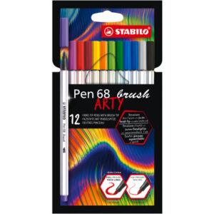 STABILO   Fasermaler Pen 68 Brush Arty 568/12-21 ass.                  12 Stück