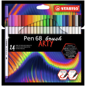 STABILO   Fasermaler Pen 68 Brush 568/24-21 24 Stück ass.