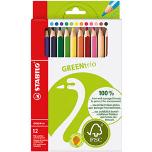 STABILO   Farbstifte Green Trio 6203/12   12 Farben                 Etui