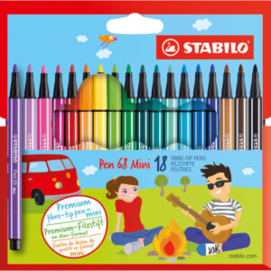 STABILO   Fasermaler Pen 68          1mm 668/18    18-Farbig, Etui