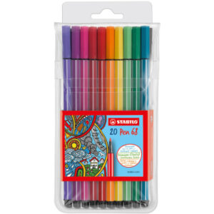 STABILO   Fasermaler Pen 68          1mm 68/20     20 Farben ass.