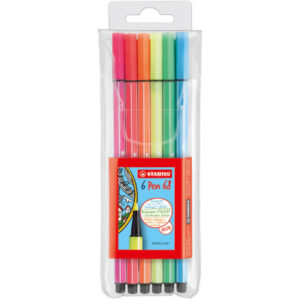 STABILO   Fasermaler Pen 68          1mm 6806-1    6 Farben neon