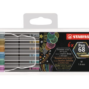 STABILO   Fasermaler Pen 68          1mm 680681101 metallic ass. 6 Stück