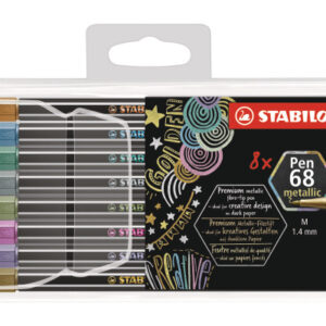 STABILO   Fasermaler Pen 68 6808/8-11 metallic ass. 8 Stück