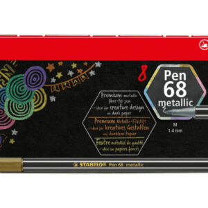 STABILO   Fasermaler Pen 68 6808/8-31 metallic ass. 8 Stück