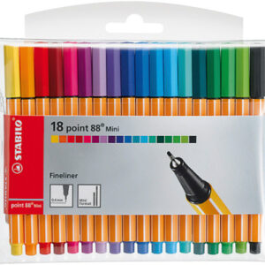 STABILO   Point 88 Mini            0,4mm 688/18-1  18 Farben, Etui