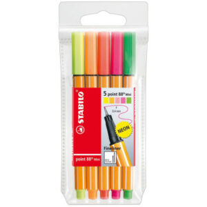 STABILO   Point 88 MINI            0,4mm 68805-1   neon                  5er Etui