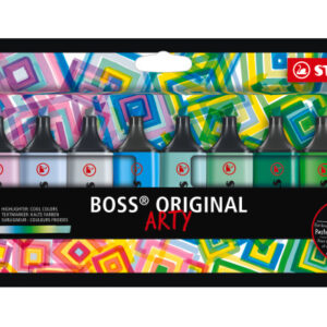 STABILO   Textmarker BOSS ARTY 70/10-2-  Kalte Farben, Etui     10 Stk.