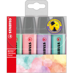 STABILO   Textmarker BOSS Pastell 70/4-2    4er Etui