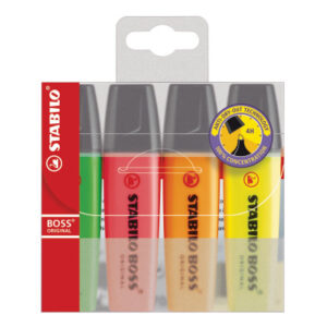 STABILO   Boss Leuchtmarker Original 70/4      4 Farben ass.