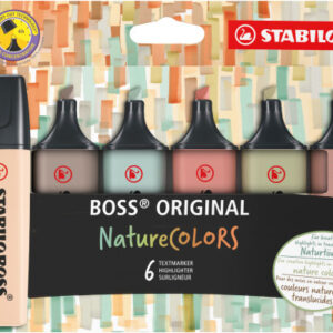 STABILO   Boss Leuchtmarker Original 70/6-2-2  Nature Colors         6 Farben