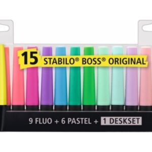 STABILO   BOSS Original            2-5mm 7015-01-5 Tischset              15 Stück