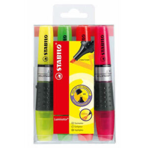 STABILO   Textmarker LUMINATOR     2-5mm 71/4      4-farbig ass.