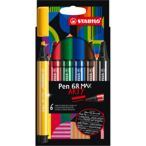 STABILO   Fasermaler Pen 68 MAX Arty 768/06-21 ass.                   6 Stück