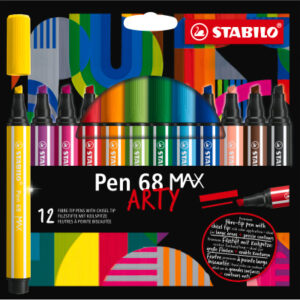 STABILO   Fasermaler Pen 68 MAX Arty 768/12-21 ass.                  12 Stück