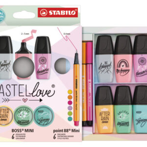 STABILO   Set Mini World 77/5-8-5  Pastellove           18-teilig