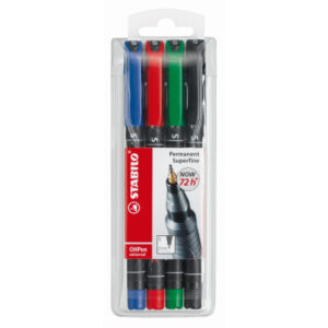 STABILO   OHP Pen permanent            S 841/4     4er Etui
