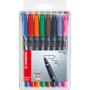 STABILO   OHP Pen permanent            F 842/8     8er Etui