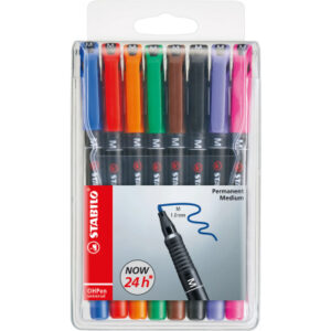 STABILO   OHP Pen permanent            M 843/8     8er Etui