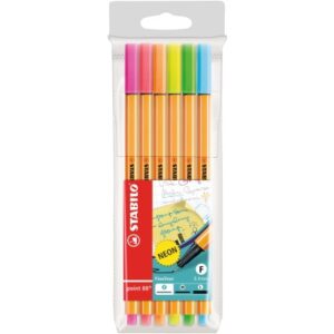 STABILO   Fineliner Point 88       0.4mm 88/6-1    6er Etui Neon
