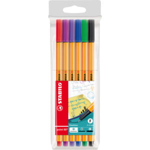 STABILO   Fineliner Point 88       0.4mm 88/6      6 Farben ass.