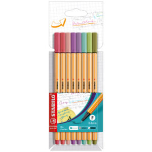 STABILO   Fineliner Point 88       0.4mm 88/8-04   ass.                   8 Stück